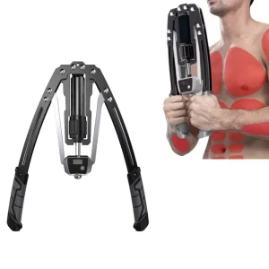 Multi-Function Adjustable Hydraulic Arm Exerciser with Counter and Chest Expander