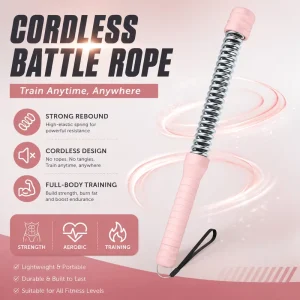 Multi Function Cordless PP Material Battle Rope Fitness Training MMA Heavy Duty Workout Muscle Builder Cardio Strength