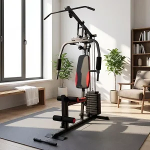 Multi Function Fitness Equipment Large Combined Strength Workout Station with Weight Stack Pulley System Metal Exercise Gear