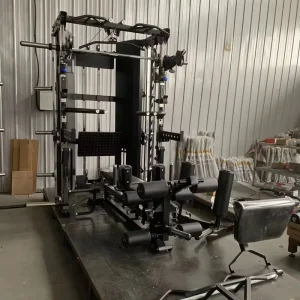 Multi-Function Home Gym Power Cage Smith Machine with Weight Stacks