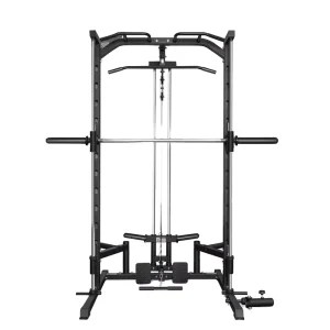 Multi Function Metal Smith Machine Power Rack Integrated Cable System Squat Rack Home Gym Back Exercise Full Body