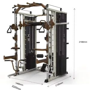 Multi-Function Smith Machine with Cable Crossover and Squat Rack