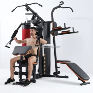 Multi Function Station Strength Training Professional Home Fitness Equipment 3 Station Multi Gym Adjustable Weight