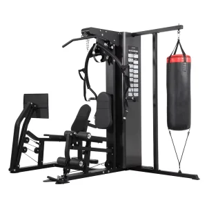 Multi-Function Station with 3 Multi-Stack Stations Multi-Gym for Home Workouts