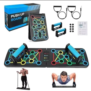Multi Functional Foldable Adjustable Push-Up Bar Board Exercise Equipment for Home Gym