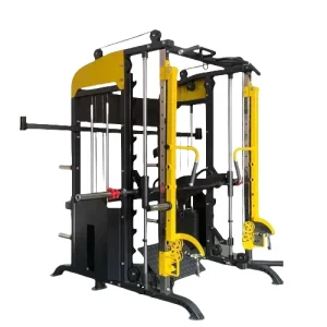 Multi Functional Gym Equipment Training Cable Machine Fullset Power Rack Smith Cage for Home Use Steel Construction Triceps Arm