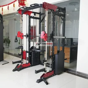 Multi-Functional Gym Rack Smith Machine Cable Trainer