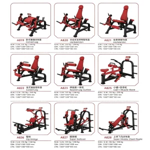 Multi-Functional Metal Exercise Body Strength Training Machine Adjustable Height Unisex Commercial Fitness Equipment
