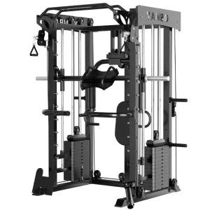 Multi Functional Smith Machine All In One Gym Station With Weight Stacks for Full Body Strength Training
