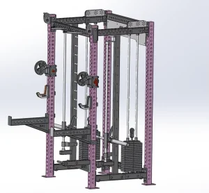 Multi Functional Smith Machine Cable Crossover Power Rack Commercial Gym Equipment Strength Training Station
