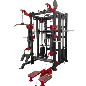 Multi Functional Smith Machine Commercial Fitness Gym Equipment Squat Rack Power with Steel Weight Stack