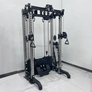 Multi-Functional Smith Machine with Squat Rack and Half Rack Gym Equipment Stainless Steel Home and Commercial Use
