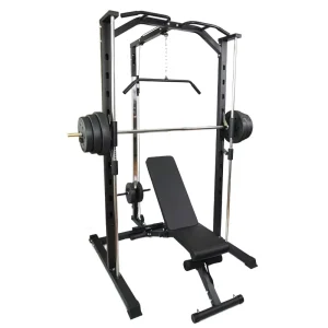 Multi-Functional Smith Power Rack Steel Strength Training Equipment with Pull-Up Bar