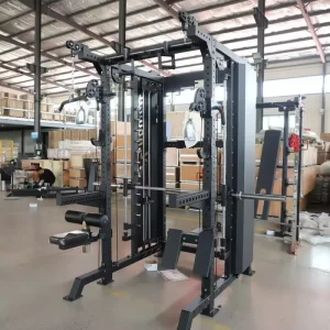 Multi-Functional Trainer Strength Training All-in-One Gym Machine Squat Rack Commercial Smith Machine
