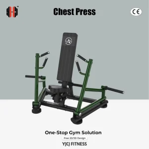 Multi-Grip Chest Press with Independent Drive Arms Reclined Back Support and Separate Frame