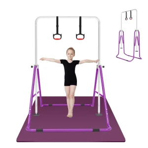 Multi-Height Foldable Pull-Up Bar for Kids and Competition Gymnastics