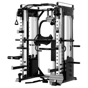 Multi-Home Smith Machine Squat Rack Cable Crossover Weight Station Full Body Strength Training Equipment