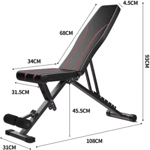 Multi-Purpose Workout Bench with Leg Extension, Preacher Curl, and Hyper Back Support