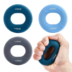 Multi-Resistance Hand Grip Ring with Non-Slip Textured Grip for Home and Gym