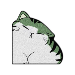 Multi-Size Cute Cat Cartoon Loop PVC Entrance Mat Pet Waterproof Anti-Slip for Office Outdoor Front Foyer Door