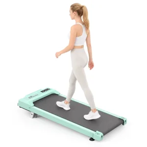 Multi-Speed Walking Pad Treadmill 0.5-4MPH Adjustable Under Desk 2.5HP Quiet Slim Pink