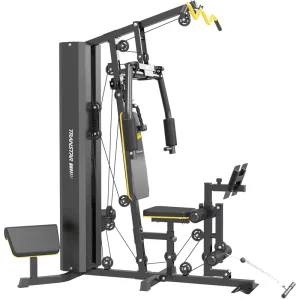 Multi-Station Home Gym Machine with Adjustable Weight Stack