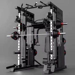 Multi-Station Home Gym Steel Smith Machine Weightlifting Exercise Equipment