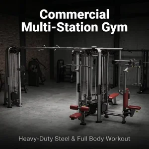 Multi Station Integrated Strength Training Equipment Full Body Cable Machine with Multiple Pulley Systems Heavy Duty Steel Frame