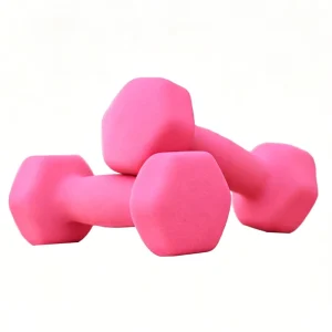 Multi-Weight Rubber Hexagonal Dumbbells for Gym Fitness Training
