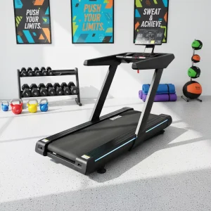 Multi function Commercial Electric Treadmill Portable ABS Material 3-7HP Motor Fitness Equipment Body Building