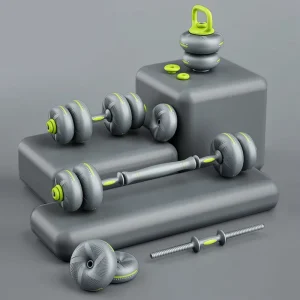 Multi functional Adjustable Soft Dumbbell Women’s Fitness Home Equipment Men’s Strength Training Barbell Dumbbell Set