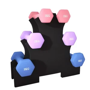 Multicolor 10 kg Dumbbell with Customized Logo for Fitness Strength Training