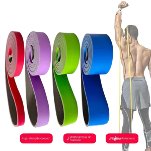 Multicolor Elastic Fitness Belt Yoga Tension Resistance Training Belt Pull-Up Strength Training Exercise Bands