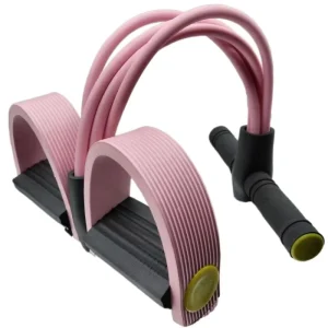 Multifunction 4-Tube Resistance Band with Yoga Pedal and Foot Tension Rope