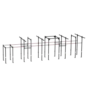 Multifunction Gym Training Rig with Metal Construction for Indoor Use