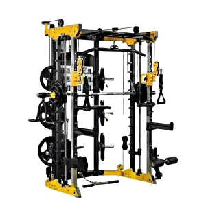Multifunction Strength Training Smith Machine Multi Functional Commercial Power and Squat Rack Cage Home Gym Smith Machine