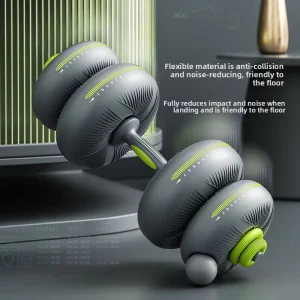 Multifunctional Adjustable Soft PVC Dumbbells for Women Men Home Fitness Equipment Strength Training Body Sculpting Barbell Set