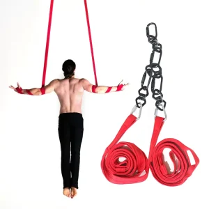 Multifunctional Aerial Yoga Hammock Antigravity Swing with Tension Straps and Yoga Ropes
