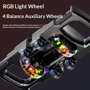Multifunctional Double Puller Resistance Band Ab Wheel Fitness Equipment Elastic PU Material Home Use