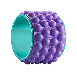 Multifunctional EVA Foam Roller and Yoga Wheel for Back Massage Therapy