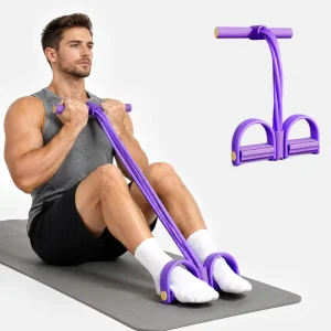 Multifunctional Elastic Pedal Resistance Band with Handles
