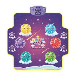 Multifunctional Electronic Interactive Dance Mat with Fitness, Music, Rhythm, and Light Modes, YQ33490