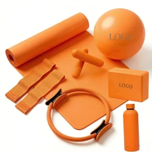 Multifunctional Fitness Kit Yoga Mat Yoga Ball Yoga Ring Dumbbells Resistance Bands Set for Pilates Yoga