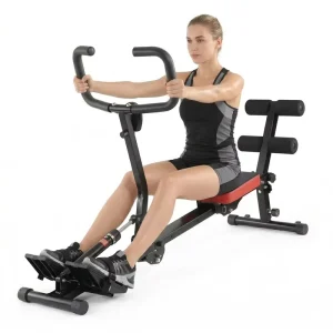 Multifunctional Foldable Indoor Rower for Home Use