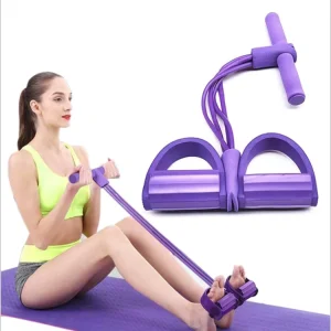 Multifunctional Home Fitness Machine Yoga Sit ups Four tube Pedal Leg Tension Band TPE Loop Material Comfortable Durable