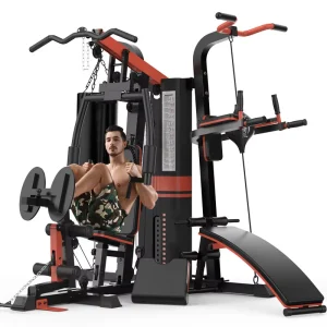 Multifunctional Home Gym Equipment with Integrated Weight Training