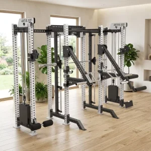 Multifunctional Home Steel Strength Training Rack with Squat and Gantry Features for Triceps and Arm Training