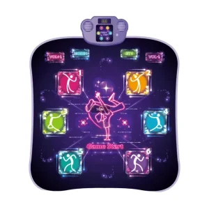 Multifunctional Interactive Dance Game Mat with Fitness, Music and Lights YQ334500