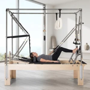 Multifunctional Pilates Reformer W25 Solid Oak 3 in 1 Cadillac for Gym Fitness