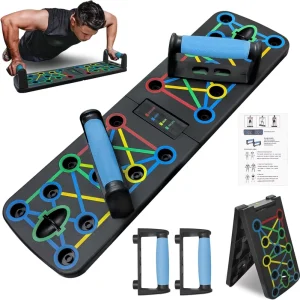 Multifunctional Plastic Push-Up Board for Home Chest Muscle Training and Indoor Fitness